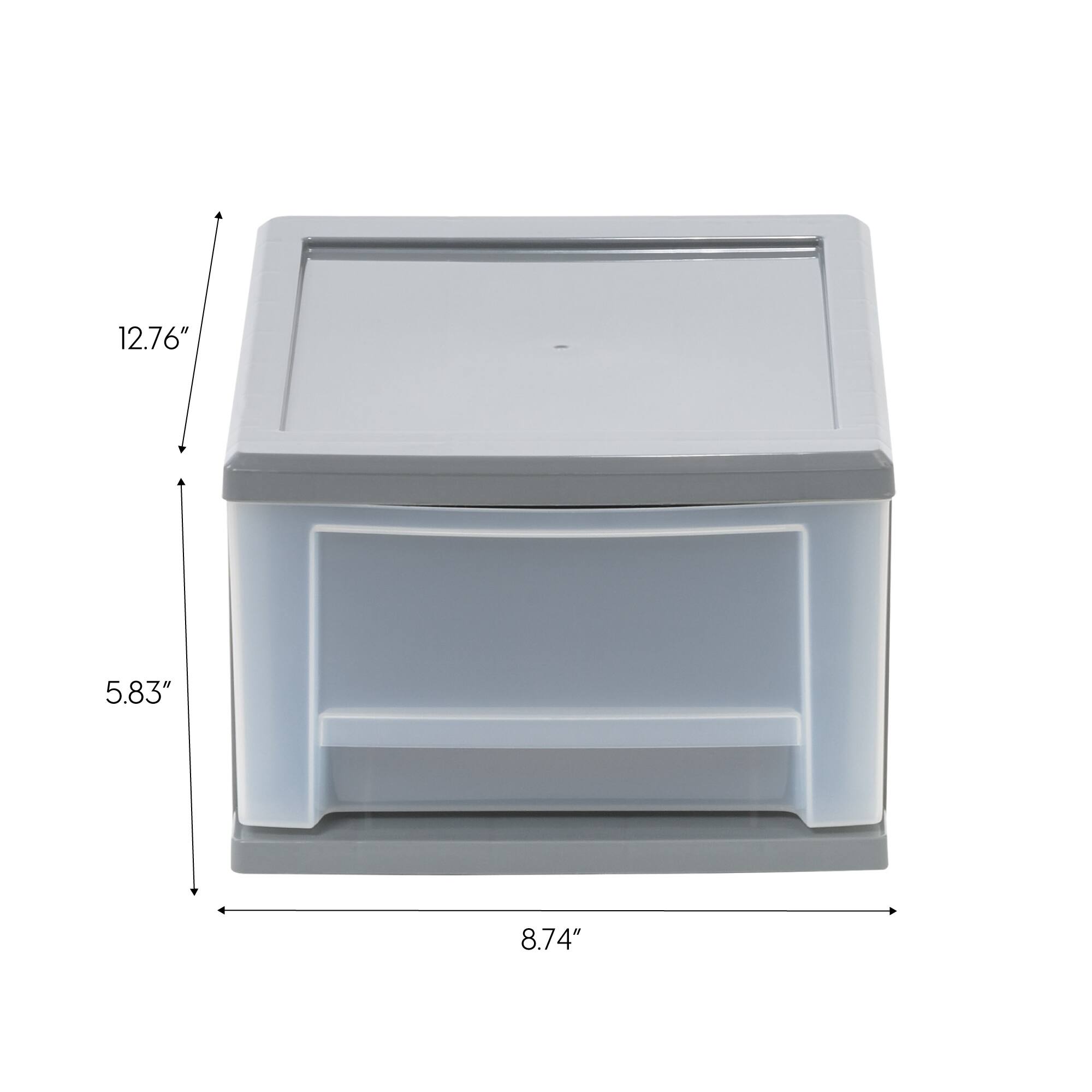 Iris® 6.5qt. Gray Stackable Drawer, 5 Pack